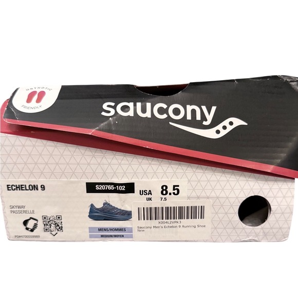 NIB Saucony Echelon 9 Mens Running Shoes Skyway Blue Size 8.5 S20765102 - Picture 7 of 11